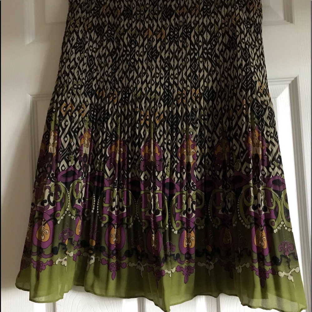 Fun Sheer Pleated Haley Matthews Pull-on Skirt